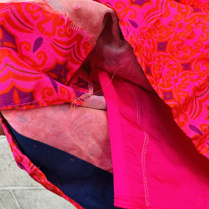 VINTAGE / bright silk skirt / s (3817283293734825754)