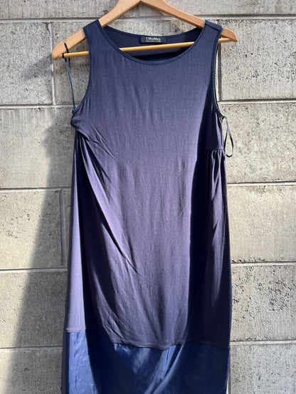 MAXMARA / timeless jersey dress / + underdress + belt/sash / S (3818583219919320994)