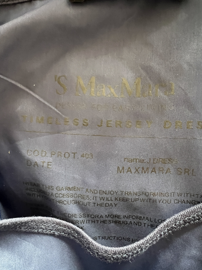 MAXMARA / timeless jersey dress / + underdress + belt/sash / S (3818756774866054906)