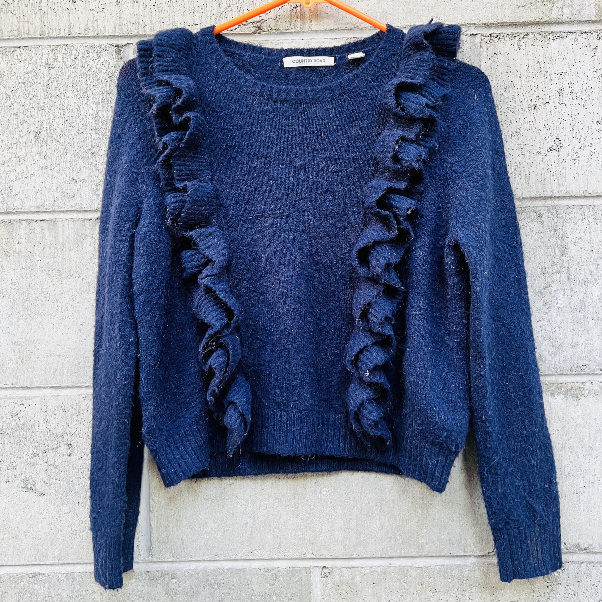 COUNTRY ROAD / mohair jumper with frill / 12 – archival