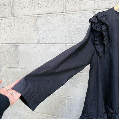 TRELISE COOPER / 'save a pleat for me' black dress / 14 / $499rrp (3822207338727746308)