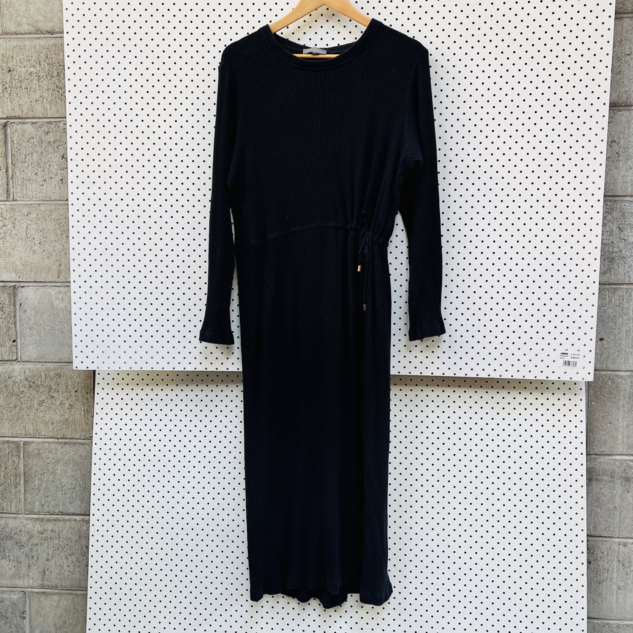 INGRID STARNES / full length navy dress / L / made in nz – archival