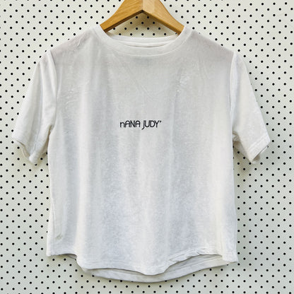 NANA JUDY / crop velour tee / M (3822304762590477785)