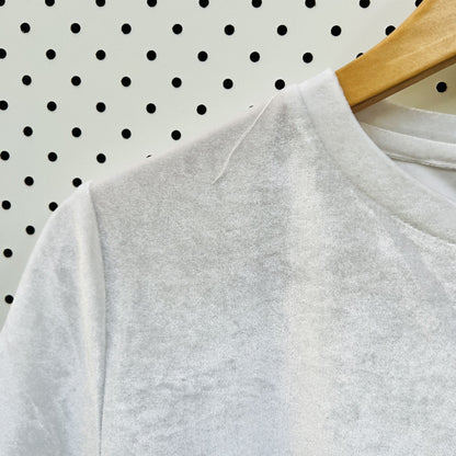 NANA JUDY / crop velour tee / M (3822304842270155460)