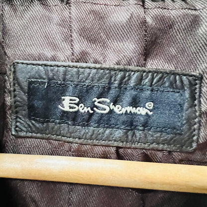 BEN SHERMAN / leather jacket / L (3823348727563585297)