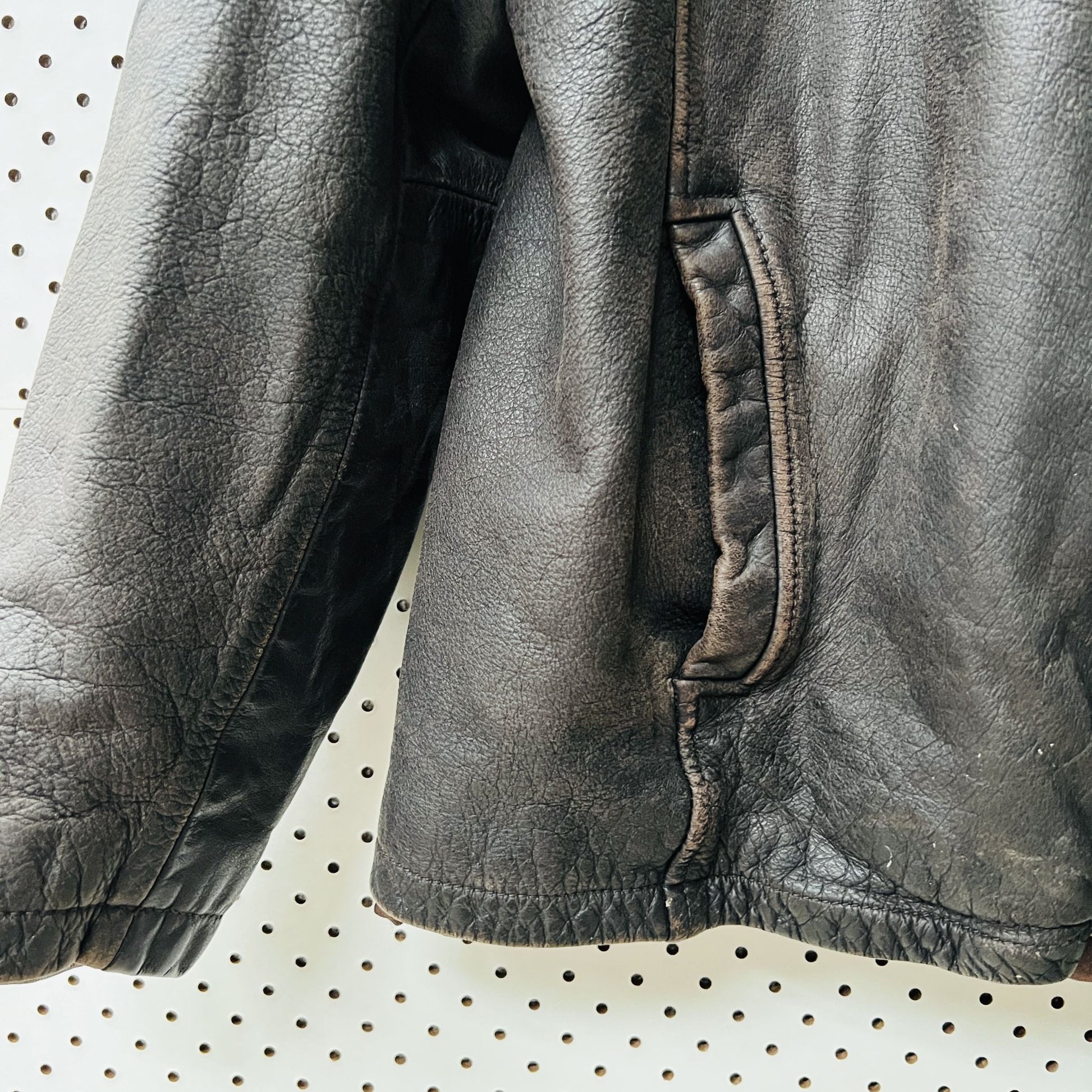 BEN SHERMAN / leather jacket / L (3823348754612114472)
