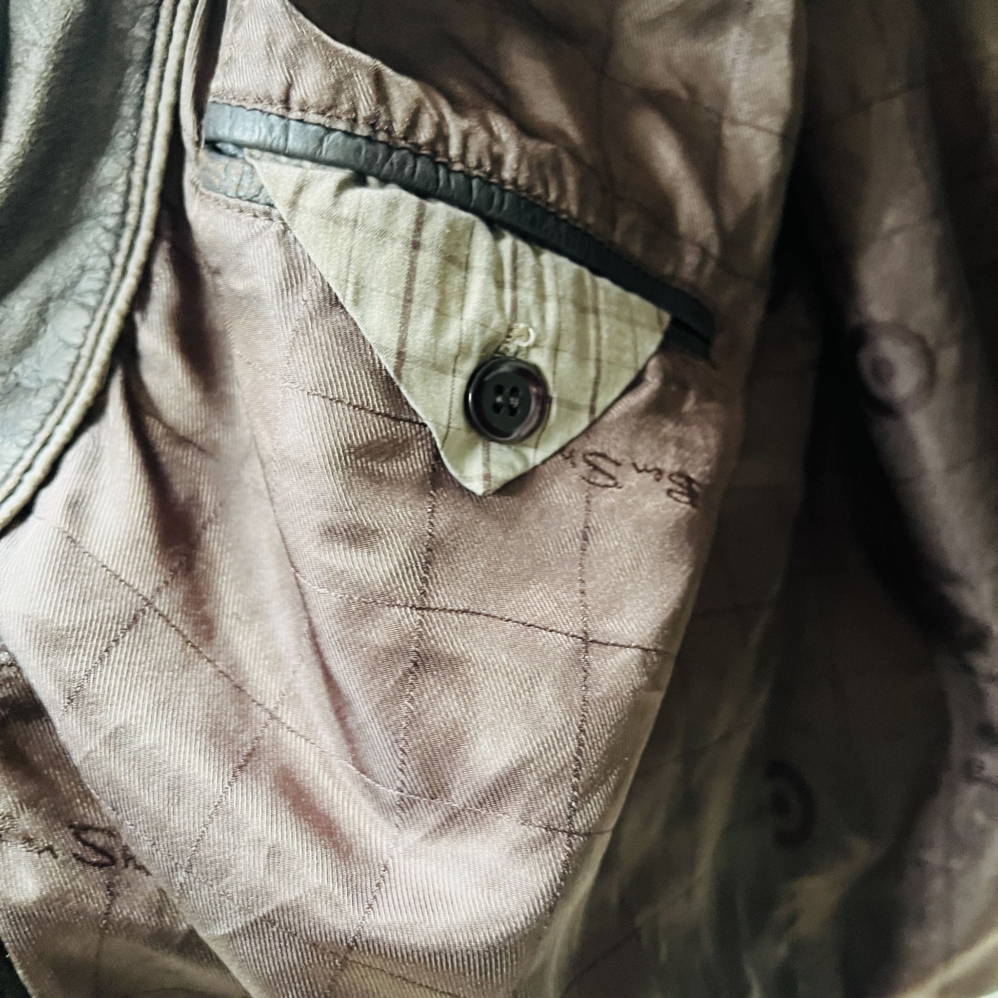 BEN SHERMAN / leather jacket / L (3823348780436482469)