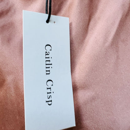 CAITLYN CRISP / enamoured skirt in rose silk / 12 / bnwt / $450rrp (3826444243026477909)