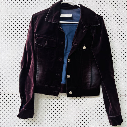 vintage MARTIN MARGIELA / burgundy velvet jacket / s (3826701215303902273)