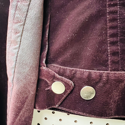 vintage MARTIN MARGIELA / burgundy velvet jacket / s (3826701243215026535)