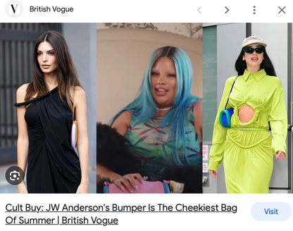 JW ANDERSON / the bumper bag in lime green / new / $1,100 RRP (3827052444038576751)