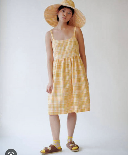 TWENTY-SEVEN NAMES / tropicana dress in dandelion / 10 / $460rrp (3832498576255258110)