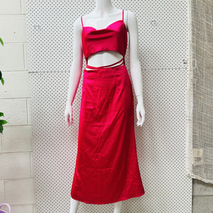 hot pink cocktail dress / M (3840866926800692651)