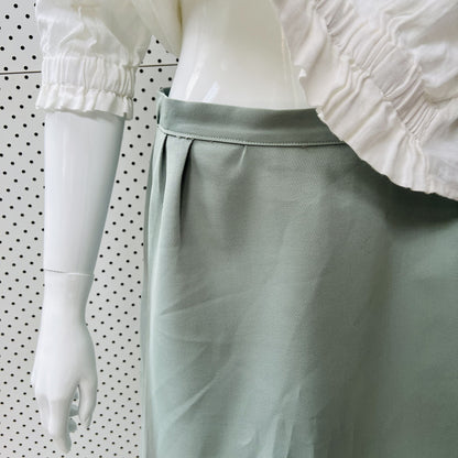 nz vintage / HANS BECK / 1960s green skirt / s (3842354863119229350)
