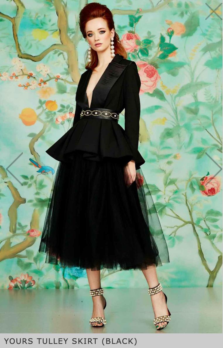 Trelise Cooper / 'yours tulley' tulle skirt / m / 499rrp archival