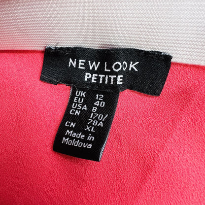 NEW LOOK / slinky pink skirt / 12 (3844761044268927928)
