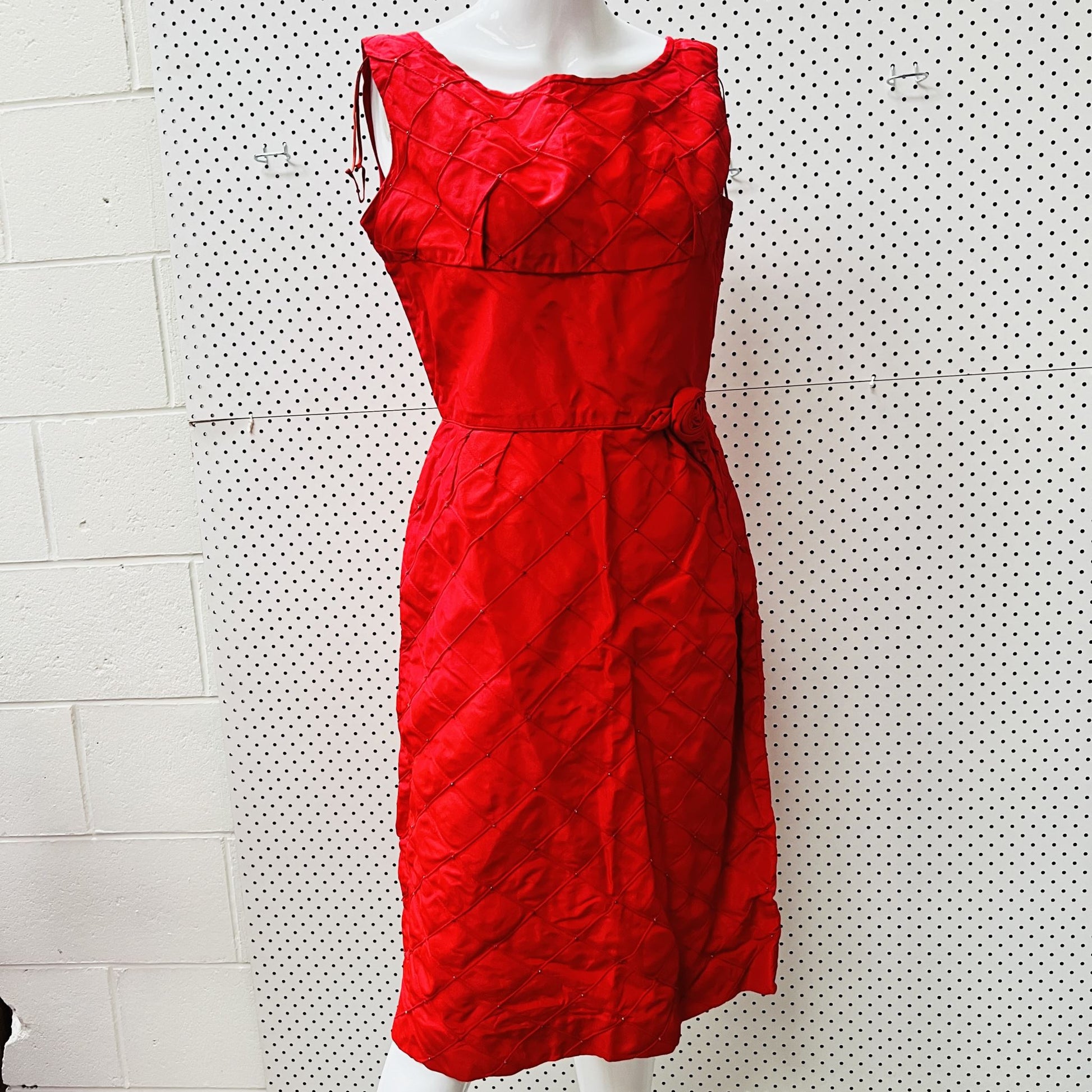 nz vintage / 1960s / SUPERIOR FASHION / red dress / made in nz / s Vintage & retro
