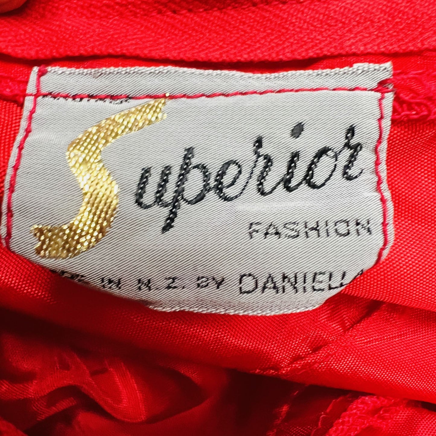 nz vintage / 1960s / SUPERIOR FASHION / red dress / made in nz / s Vintage & retro