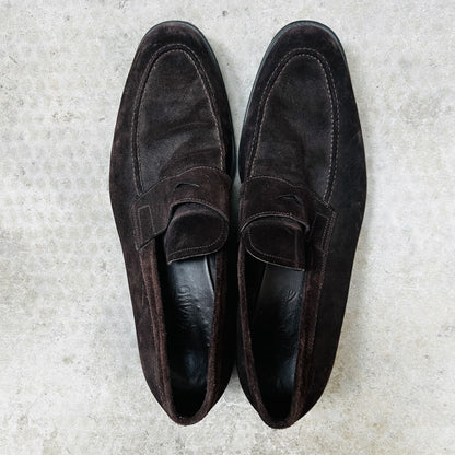 SALVATORE FERRAGAMO / penny loafers / suede / 11.5 / made in italy / $1500rrp (3850198915782996788)