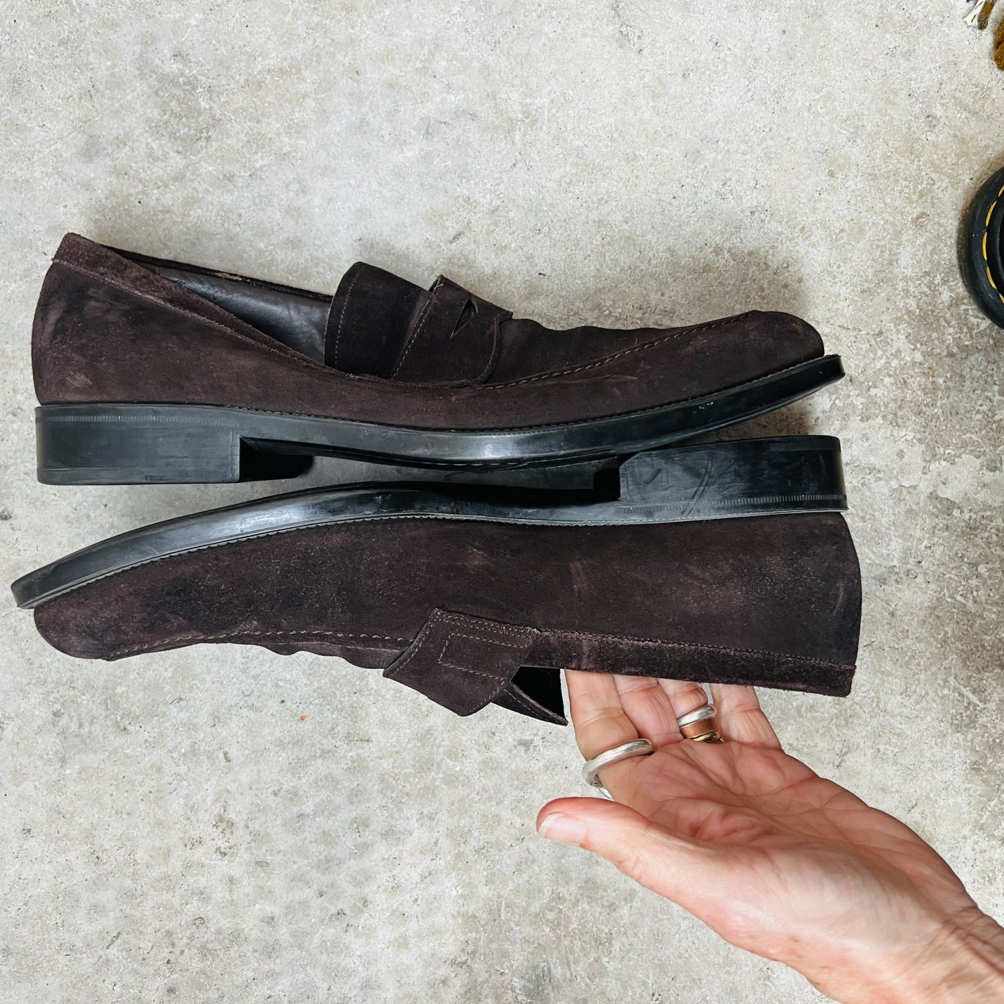 SALVATORE FERRAGAMO / penny loafers / suede / 11.5 / made in italy / $1500rrp (3850198924884231595)