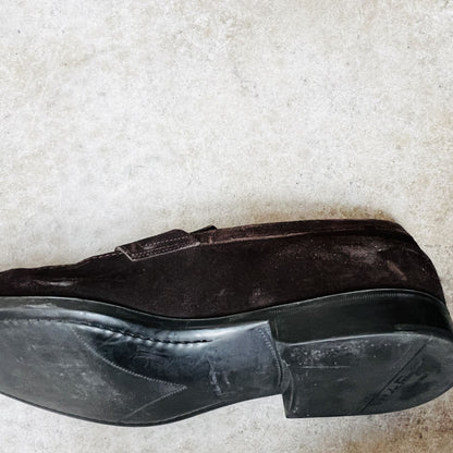 SALVATORE FERRAGAMO / penny loafers / suede / 11.5 / made in italy / $1500rrp (3850198961889357551)