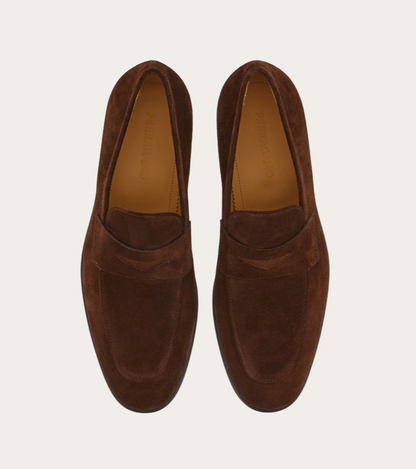 SALVATORE FERRAGAMO / penny loafers / suede / 11.5 / made in italy / $1500rrp (3850202273425938681)