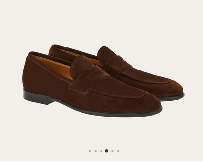 SALVATORE FERRAGAMO / penny loafers / suede / 11.5 / made in italy / $1500rrp (3850202279884556114)