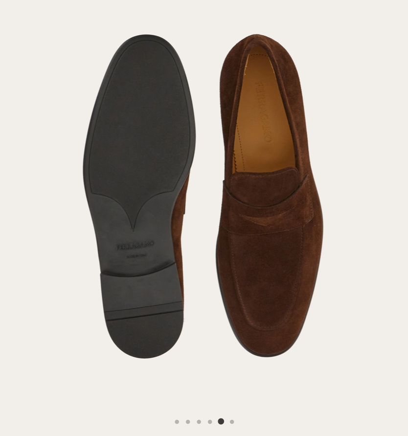 SALVATORE FERRAGAMO / penny loafers / suede / 11.5 / made in italy / $1500rrp (3850202282593842511)