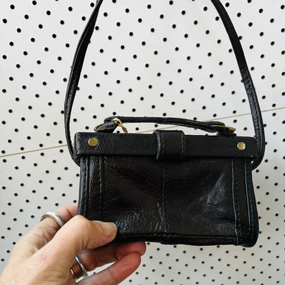 micro sized / tiny artisan bag in brown leather (3850633479854156771)
