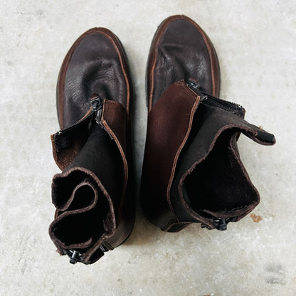 TRIPPEN / 'past' boots in brown leather / 37/38 (3853071168469793601)