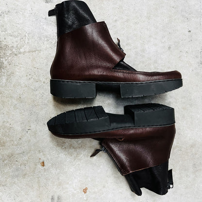 TRIPPEN / 'past' boots in brown leather / 37/38 (3853071174700248610)