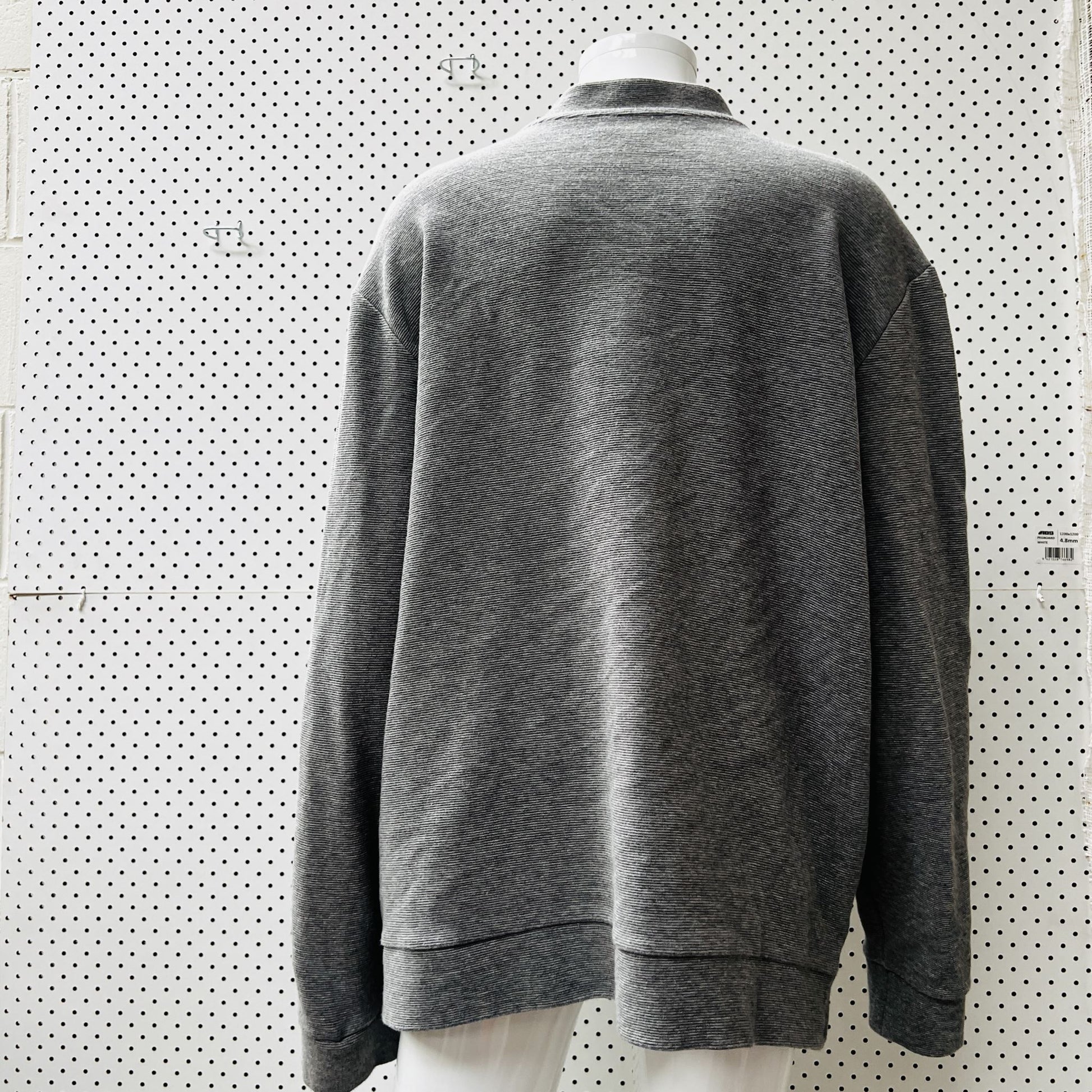 COS / soft zip front jacket / grey / XL Jackets