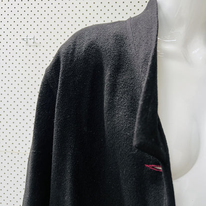JANE DANIELS / black wool coat / 10 (3854449039024744438)