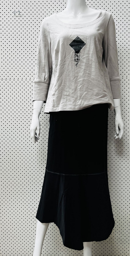 black / midi skirt / 10 / designed in nz (3855480268433679785)