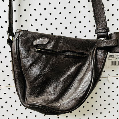 CHRISTIAN PEAU / leather cross body bag with leather strap (3856170881766303618)