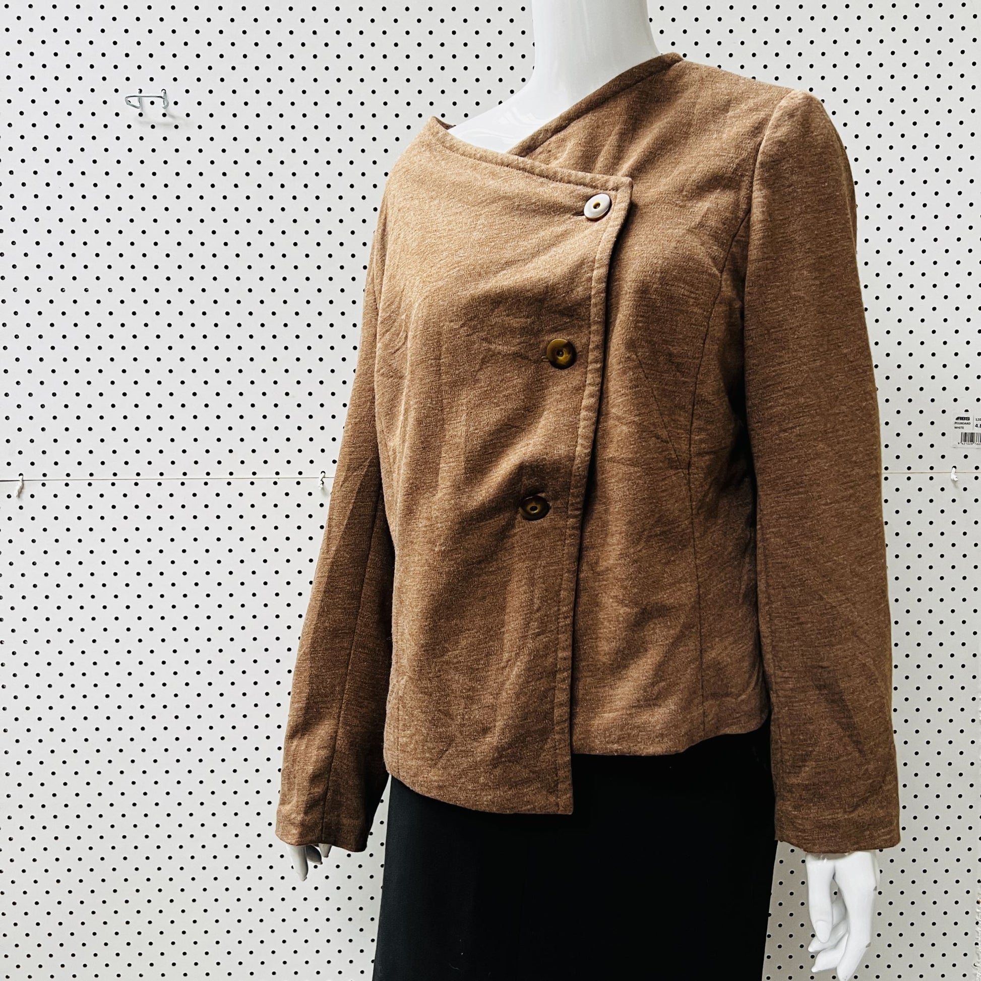 nz vintage / soft wool asymmetrical jacket / s Vintage & retro