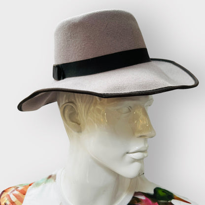 nz vintage / the hat factory / wool brimmed hat / s (3857294248476019316)