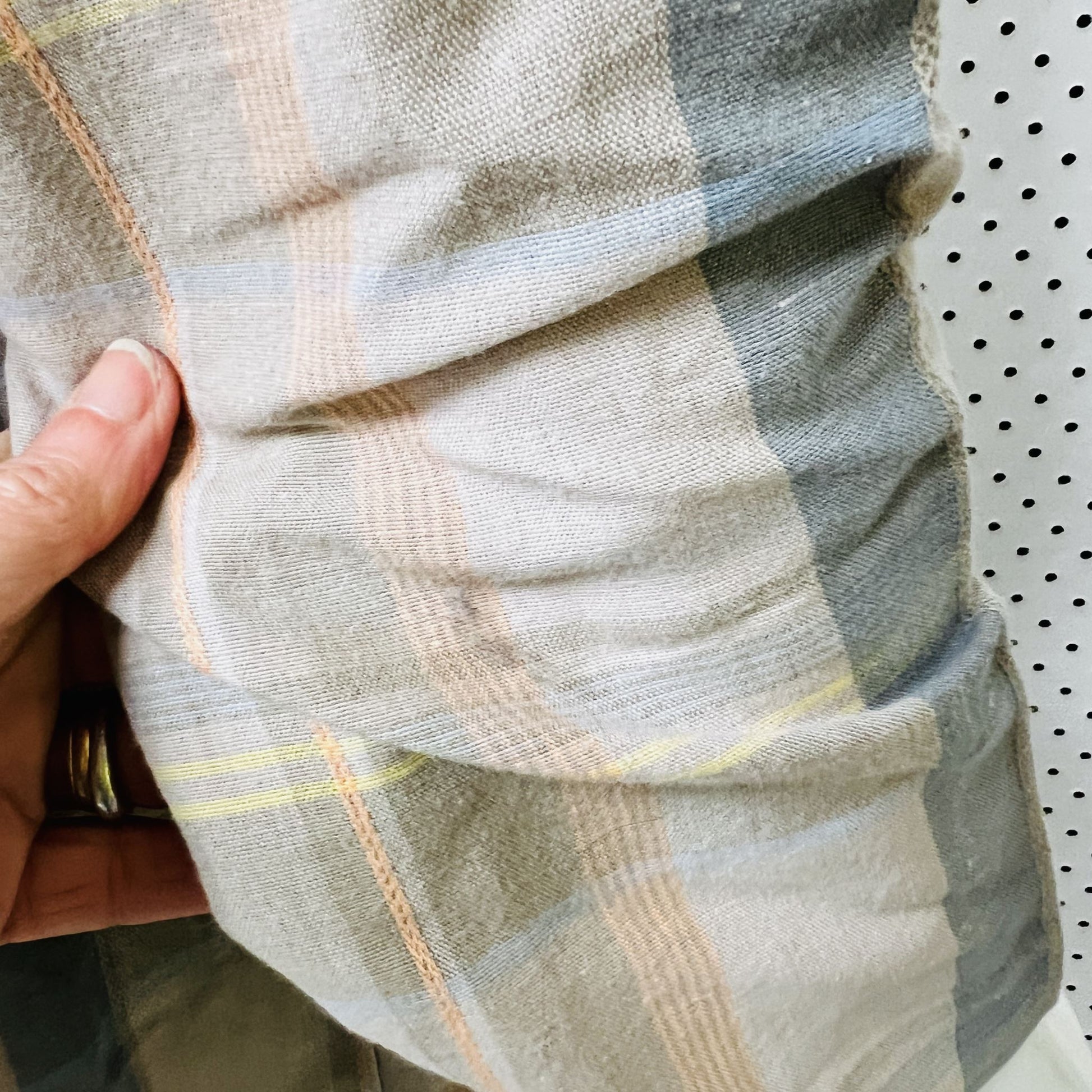 nz vintage / plaid linen jacket / fashion warehouse / m/l (3859017522698085935)