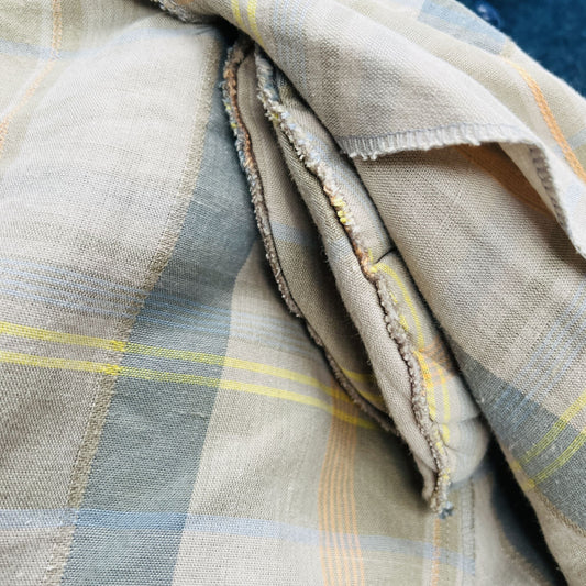 nz vintage / plaid linen jacket / fashion warehouse / m/l (3859017527729601350)