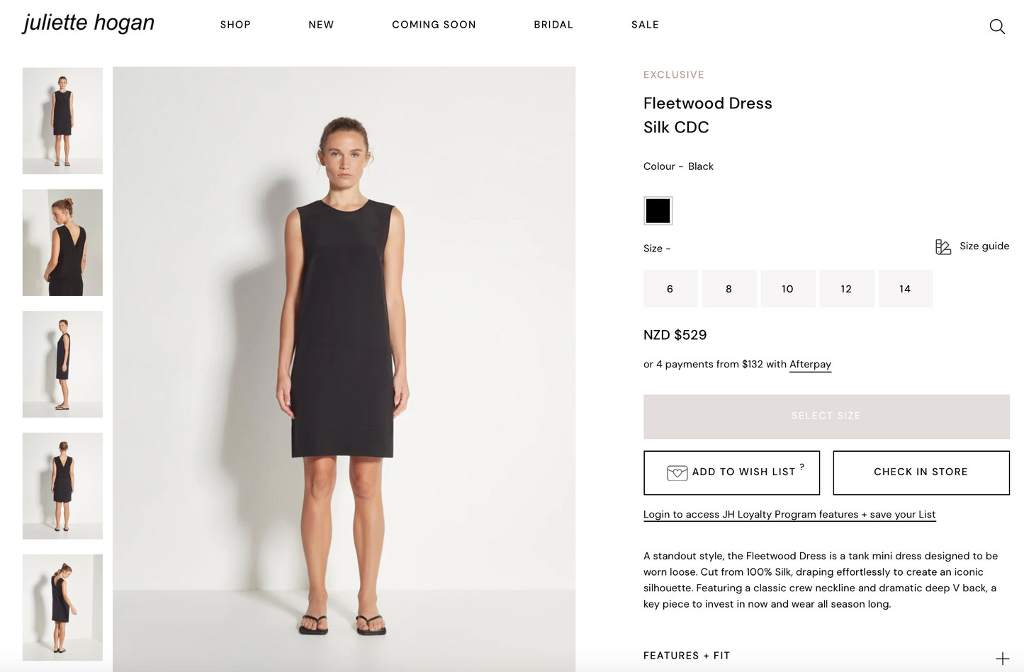 JULIETTE HOGAN / sleeveless dress in dusky rose pink / s Dresses