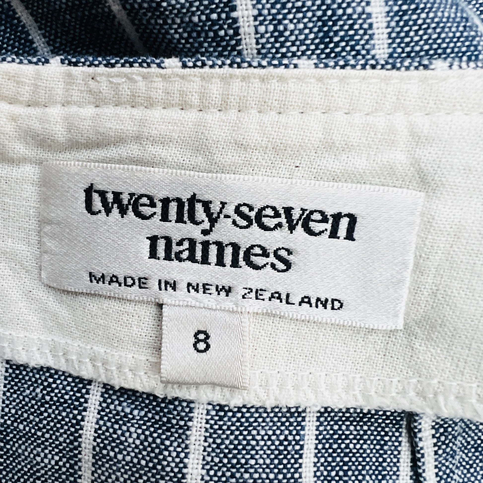 TWENtY-SEVEN NAMES / blue linen skirt / s Skirts