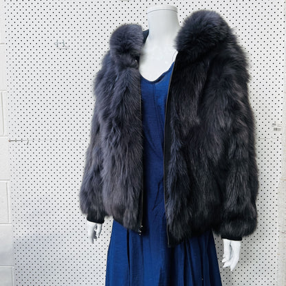 mode & affaire / genuine rabbit fur jacket / s/m / made in australia (3859828159914357088)
