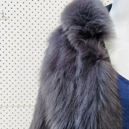 mode & affaire / genuine rabbit fur jacket / s/m / made in australia (3859828162658977404)
