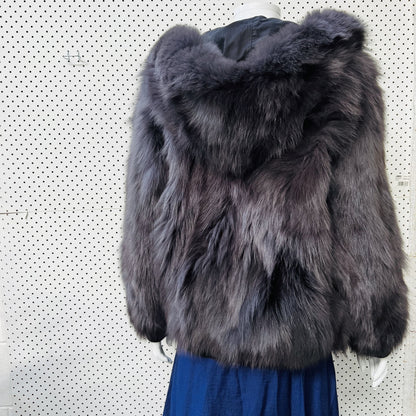 mode & affaire / genuine rabbit fur jacket / s/m / made in australia (3859828165184987723)