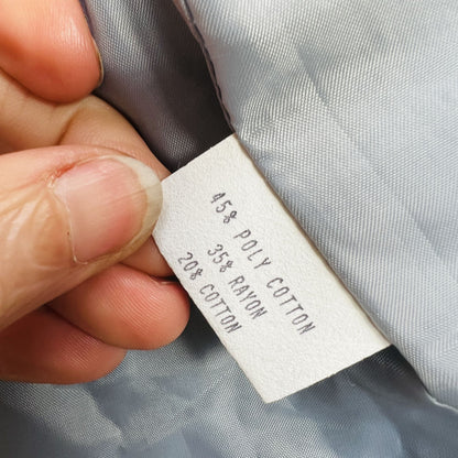 FREDERICK / leather look baby blue jacket / 14 / made in nz (3859828250080057198)