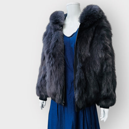 mode & affaire / genuine rabbit fur jacket / s/m / made in australia (3859871325840989064)