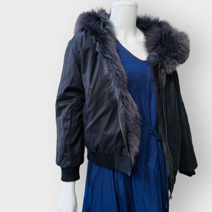 mode & affaire / genuine rabbit fur jacket / s/m / made in australia (3859871327929204768)