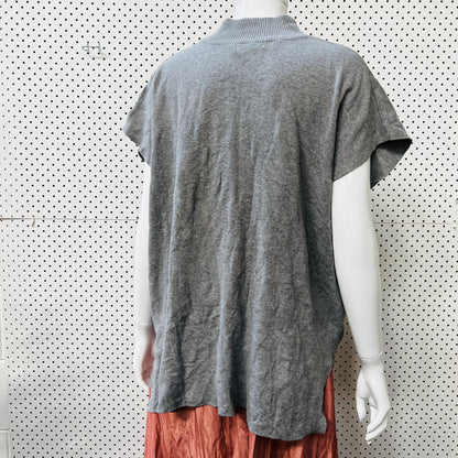 SANS + SANS / loose grey marle top / s (3860327426951576311)