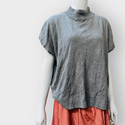 SANS + SANS / loose grey marle top / s (3860327761892424185)
