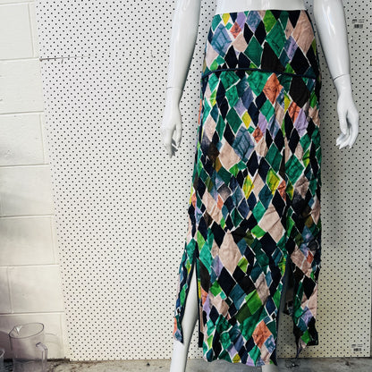 SIREN / multicoloured midi skirt / 16 / new with tags attached (3861614683503959805)